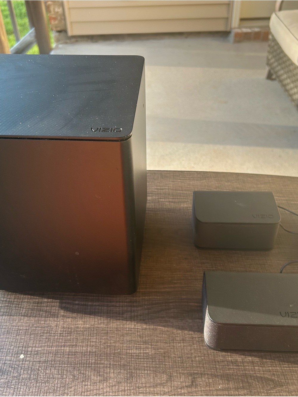 OEM VIZIO V51-H6 Black Subwoofer & 2 Satellite Speakers/Cords (No Soundbar)